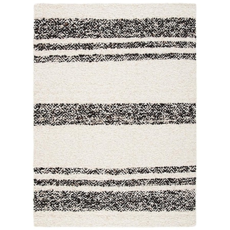 Safavieh 3 x 5 ft. Natura Rectangle Hand Woven Rug Black & Ivory NAT328Z-3